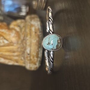 Beautiful Sterling Silver Bracelet w/ Turquoise